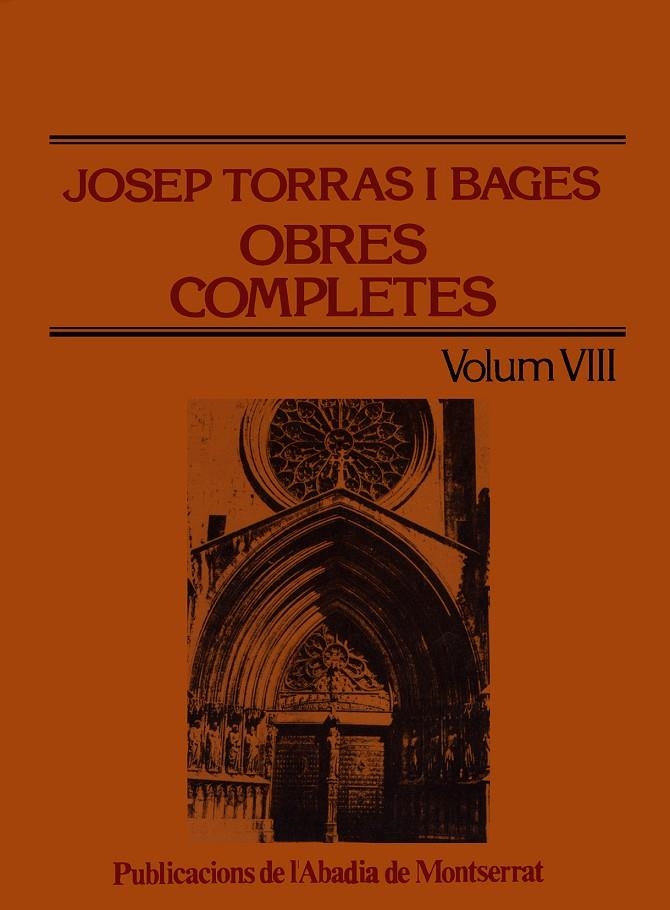 Obres completes de Josep Torras i Bages, Vol. VIII. | 9788478261901 | Torras i Bages, Josep | Llibres.cat | Llibreria online en català | La Impossible Llibreters Barcelona