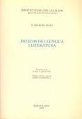 Estudis de llengua i literatura | 9788472833746 | Aramon i Serra, R. | Llibres.cat | Llibreria online en català | La Impossible Llibreters Barcelona