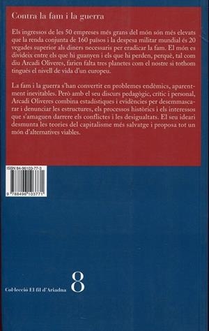 CONTRA LA FAM I LA GUERRA -NOVA EDICIO- | 9788496103771 | Arcadi Oliveres | Llibres.cat | Llibreria online en català | La Impossible Llibreters Barcelona