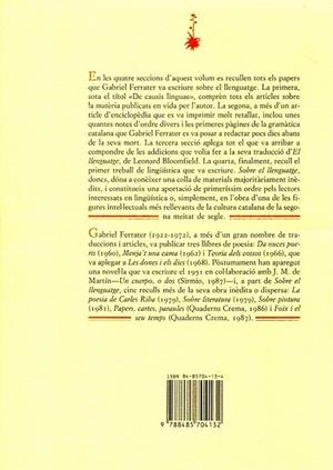 Sobre el llenguatge | 9788485704132 | Ferrater, Gabriel | Llibres.cat | Llibreria online en català | La Impossible Llibreters Barcelona