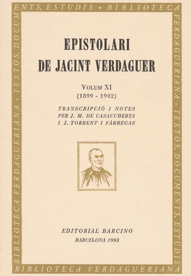 EPISTOLARI DE JACINT VERDAGUER VOLUM XI | 9788472266469 | Verdaguer, Jacint | Llibres.cat | Llibreria online en català | La Impossible Llibreters Barcelona