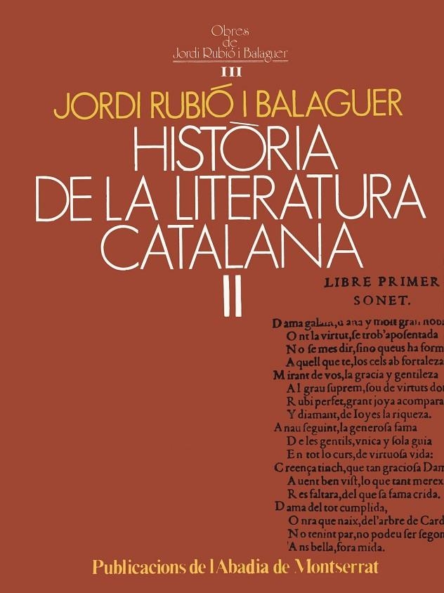 Història de la literatura catalana II. | 9788472027206 | Rubió i Balaguer, Jordi | Llibres.cat | Llibreria online en català | La Impossible Llibreters Barcelona