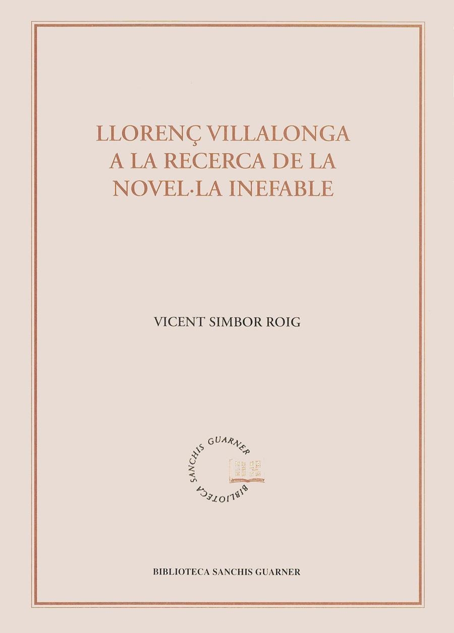 Llorenç Villalonga. A la recerca de la novel·la inefable | 9788484150398 | Simbor, Vicent | Llibres.cat | Llibreria online en català | La Impossible Llibreters Barcelona