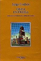 OBRA EN PROSA | 9788483106372 | GUILLEN, JORGE | Llibres.cat | Llibreria online en català | La Impossible Llibreters Barcelona