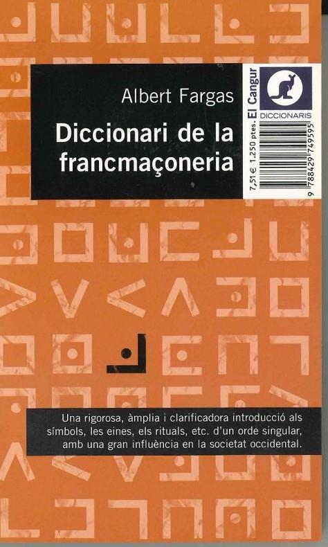 Diccionari de la francmaçoneria | 9788429749595 | Fargas, A. | Llibres.cat | Llibreria online en català | La Impossible Llibreters Barcelona