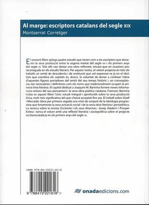 Al marge: escriptors catalans del segle XIX | 9788415221616 | Corretger Sàez, Montserrat | Llibres.cat | Llibreria online en català | La Impossible Llibreters Barcelona