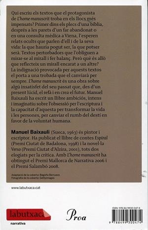 L'home manuscrit | 9788499300474 | Baixauli, Manuel | Llibres.cat | Llibreria online en català | La Impossible Llibreters Barcelona