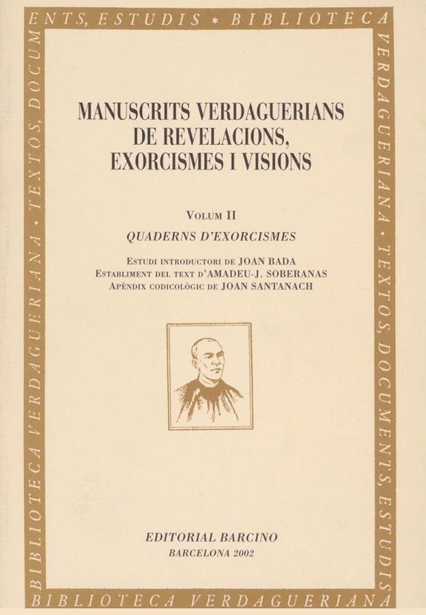 MANUSCRITS VERDAGUERIANS DE REVELACIONS EXORCISMES VOL.2 | 9788472267046 | VARIS | Llibres.cat | Llibreria online en català | La Impossible Llibreters Barcelona