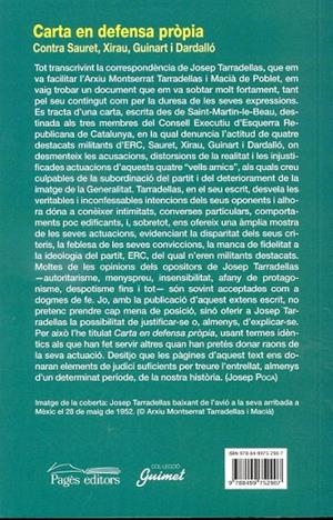 Carta en defensa pròpia | 9788499752907 | Tarradellas, Josep | Llibres.cat | Llibreria online en català | La Impossible Llibreters Barcelona