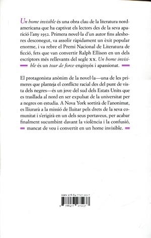 Un home invisible | 9788477275237 | Ellison, Ralph | Llibres.cat | Llibreria online en català | La Impossible Llibreters Barcelona