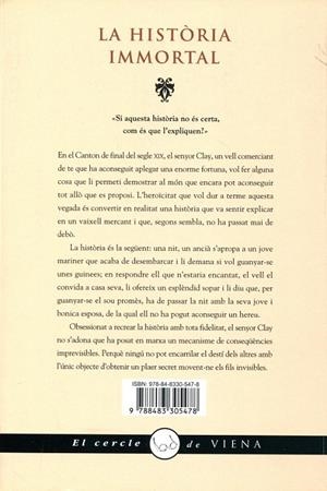 La història immortal | 9788483305478 | Dinesen, Isak | Llibres.cat | Llibreria online en català | La Impossible Llibreters Barcelona