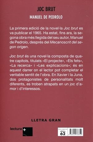 Joc brut | 9788429768350 | Pedrolo, Manuel de  | Llibres.cat | Llibreria online en català | La Impossible Llibreters Barcelona