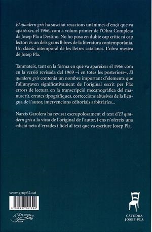 El quadern gris | 9788497101394 | Pla, Josep | Llibres.cat | Llibreria online en català | La Impossible Llibreters Barcelona