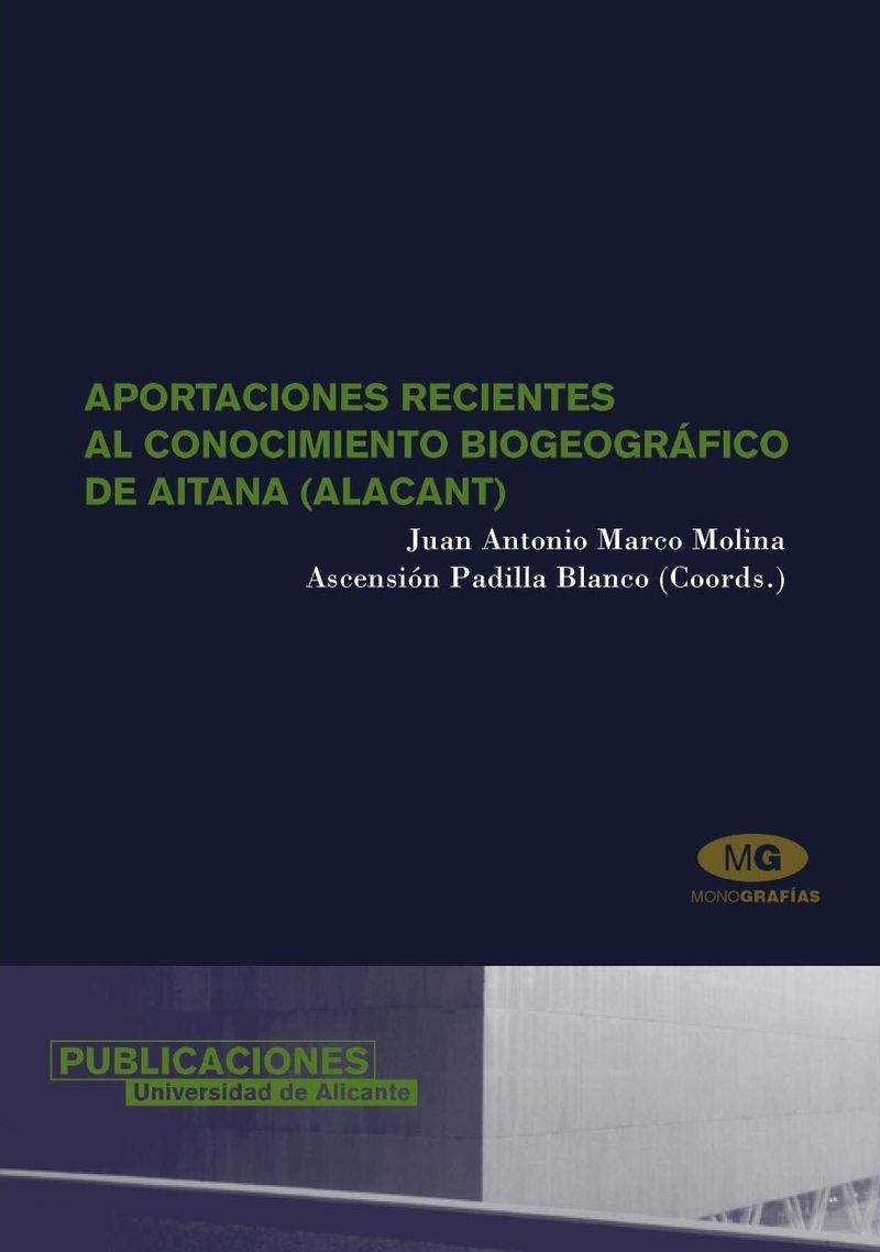 Aportaciones recientes al conocimiento biogeográfico de Aitana (Alacant) | 9788479086954 | Varios autores | Llibres.cat | Llibreria online en català | La Impossible Llibreters Barcelona