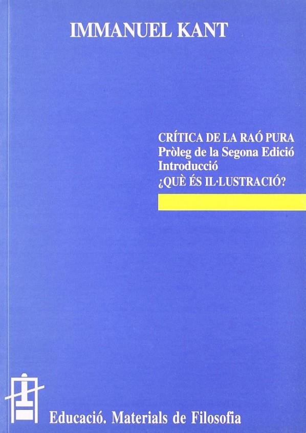 Crítica de la Raó Pura. Què és Il·lustració? | 9788437007410 | Kant, Immanuel | Llibres.cat | Llibreria online en català | La Impossible Llibreters Barcelona