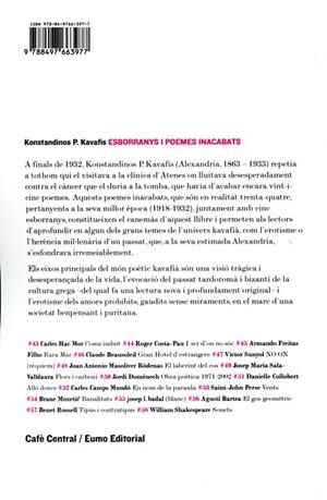 Esborranys i poemes inacabats | 9788497663977 | Konstandinos P. Kavafis | Llibres.cat | Llibreria online en català | La Impossible Llibreters Barcelona