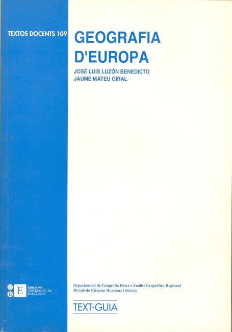 Geografia d'Europa | 9788489829275 | Luzón Benedicto, José Luis;Mateu Giral, Jaume | Llibres.cat | Llibreria online en català | La Impossible Llibreters Barcelona