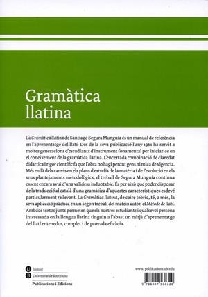 GramÃ tica llatina | 9788447536320 | Segura Munguía, Santiago | Llibres.cat | Llibreria online en català | La Impossible Llibreters Barcelona