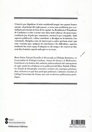 La Residència d'Estudiants de Catalunya (1921-1939) | 9788447535194 | FulcarÃ  Torroella, Maria Dolors | Llibres.cat | Llibreria online en català | La Impossible Llibreters Barcelona