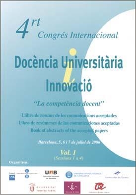 4rt Congrés Internacinal Docència Universitària Innovació Vol 1 | 9788484582434 | Varios autores | Llibres.cat | Llibreria online en català | La Impossible Llibreters Barcelona