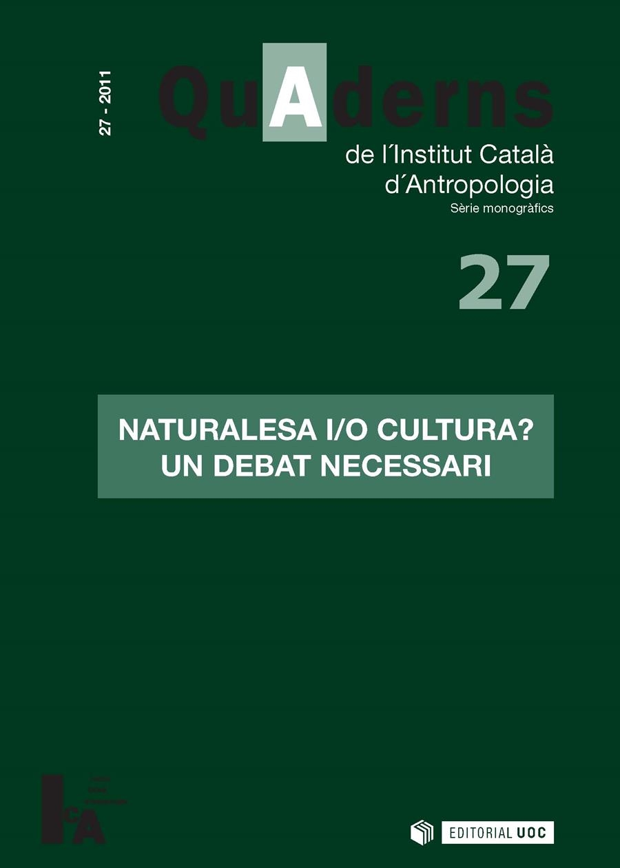 Revista Quaderns de l'Institut Català d'Antropologia nº 27 | 9788490296578 | Institut Català d'Antropologia | Llibres.cat | Llibreria online en català | La Impossible Llibreters Barcelona