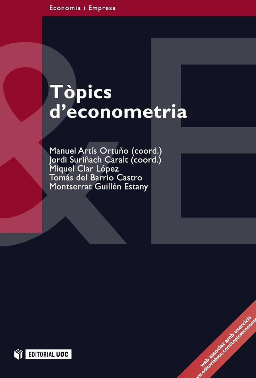 Tòpics d'econometria | 9788490293249 | VVAA | Llibres.cat | Llibreria online en català | La Impossible Llibreters Barcelona