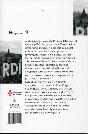 Alfabet per a adults | 9788492435319 | Vergés, Gerard | Llibres.cat | Llibreria online en català | La Impossible Llibreters Barcelona