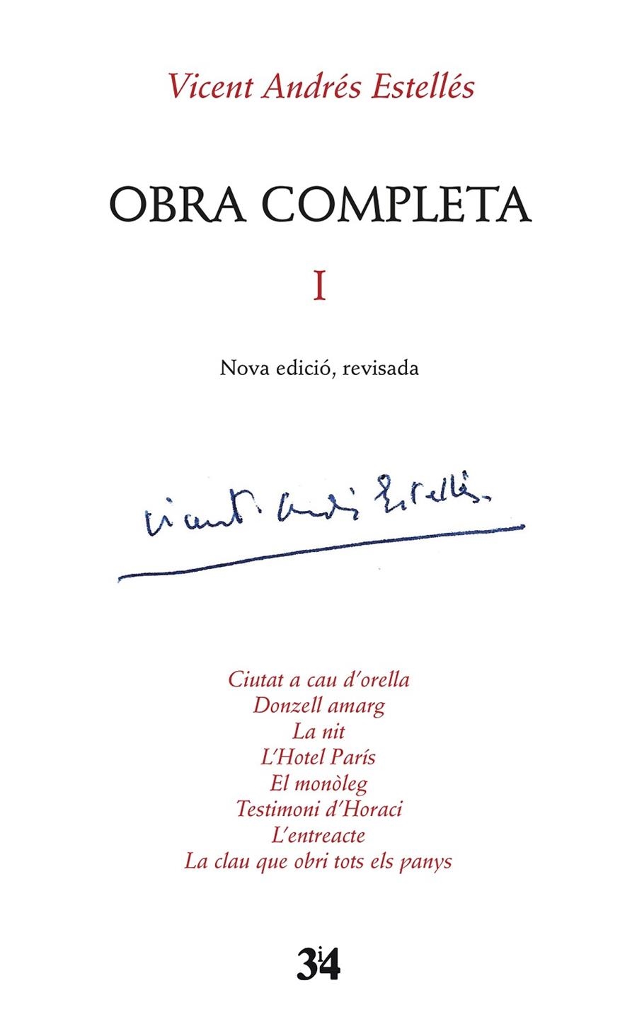 Obra completa I | 9788475029535 | Andrés Estellés, Vicent | Llibres.cat | Llibreria online en català | La Impossible Llibreters Barcelona