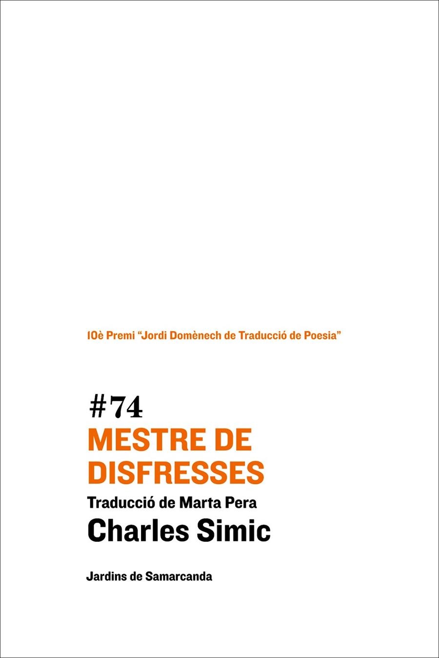 Mestre de disfresses | 9788497665247 | Charles Simic | Llibres.cat | Llibreria online en català | La Impossible Llibreters Barcelona