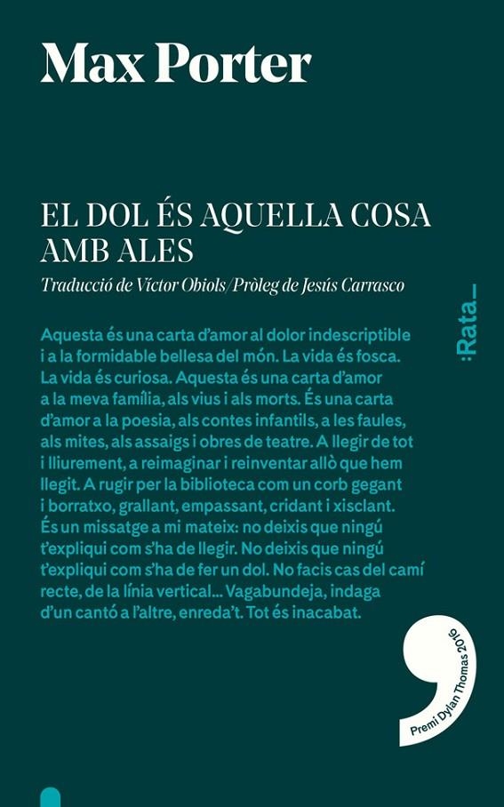 El dol és aquella cosa amb ales | 9788494489143 | Max Porter | Llibres.cat | Llibreria online en català | La Impossible Llibreters Barcelona