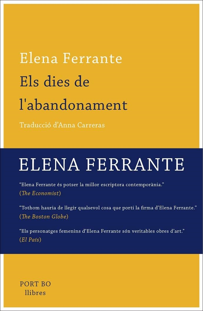 Els dies de l'abandonament | 9788416259779 | Ferrante, Elena | Llibres.cat | Llibreria online en català | La Impossible Llibreters Barcelona