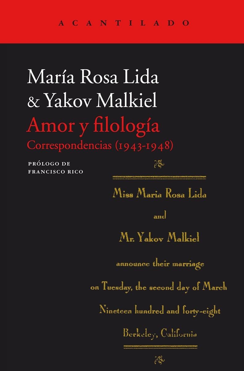 AMOR Y FILOLOGÍA | 9788416748150 | Malkiel, Yakov/Lida, María Rosa | Llibres.cat | Llibreria online en català | La Impossible Llibreters Barcelona