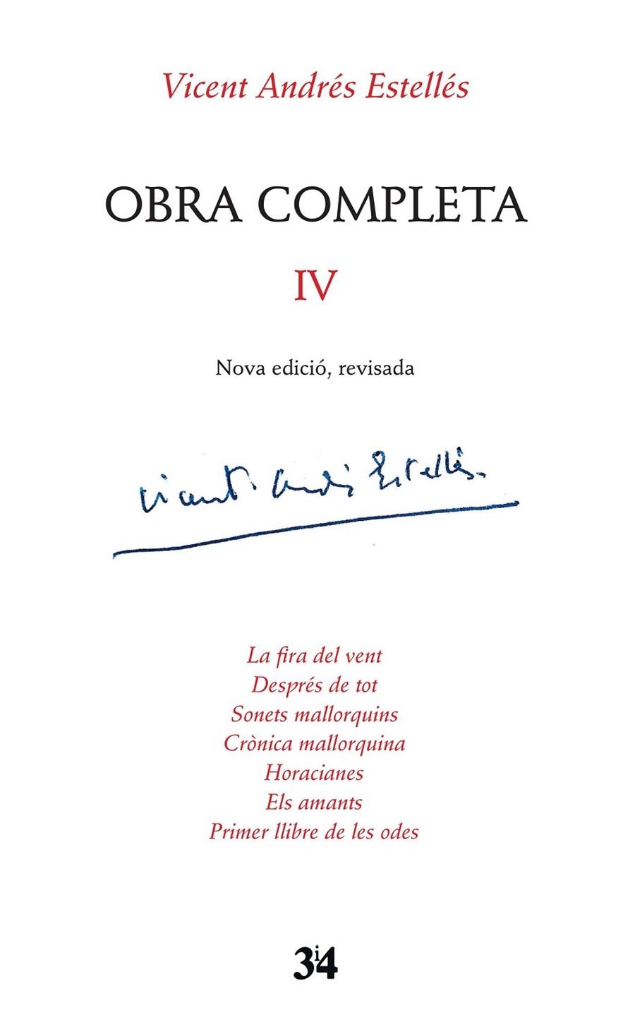 Obra completa IV Vicent Andres Estelles | 9788416789740 | Estelles, Vicent Andres | Llibres.cat | Llibreria online en català | La Impossible Llibreters Barcelona