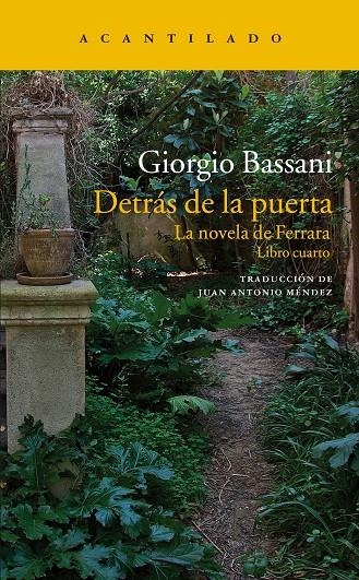 Detrás de la puerta | 9788417346386 | Bassani, Giorgio | Llibres.cat | Llibreria online en català | La Impossible Llibreters Barcelona