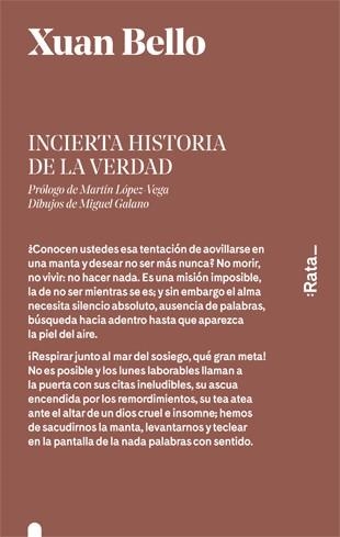 Incierta historia de la verdad | 9788416738205 | Xuan Bello | Llibres.cat | Llibreria online en català | La Impossible Llibreters Barcelona