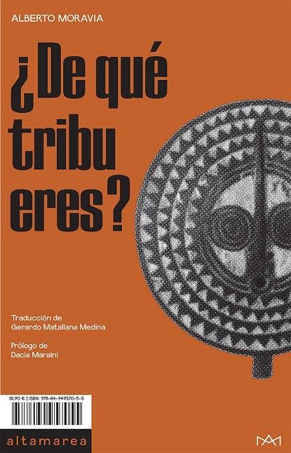 ¿De qué tribu eres? | 9788494957055 | Moravia, Alberto | Llibres.cat | Llibreria online en català | La Impossible Llibreters Barcelona