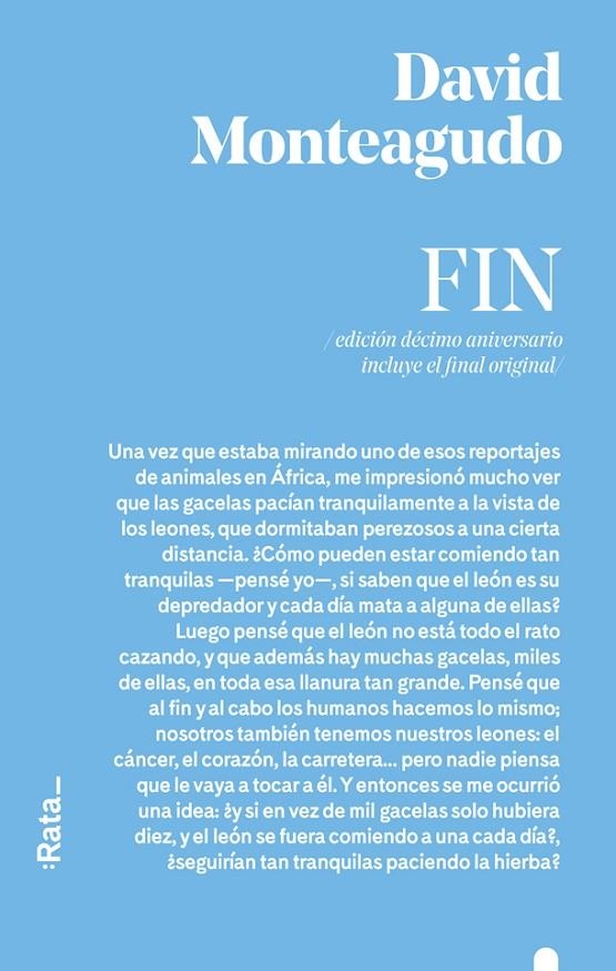 Fin | 9788416738557 | David Monteagudo | Llibres.cat | Llibreria online en català | La Impossible Llibreters Barcelona