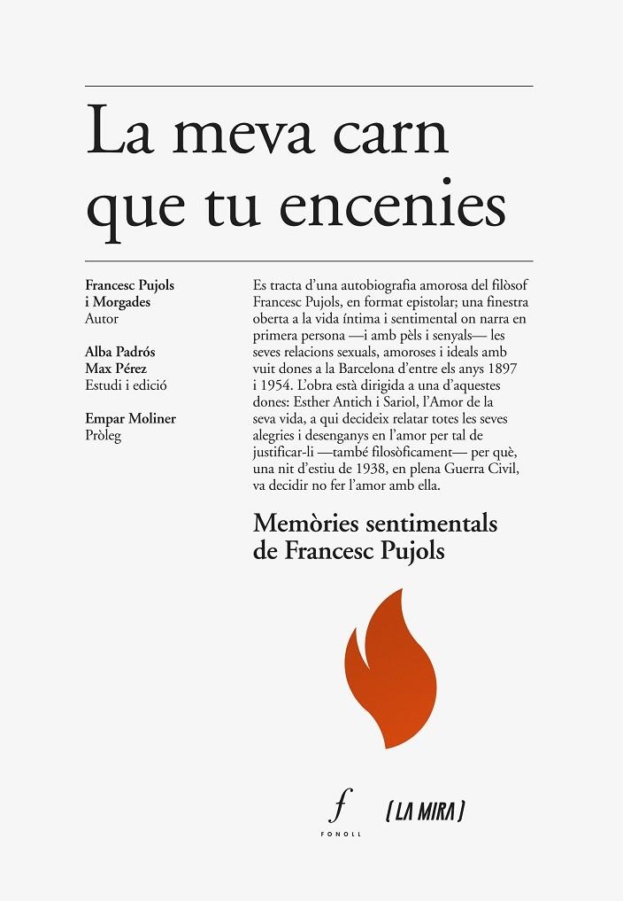 La meva carn que tu encenies | 9788412401547 | Pujols i Morgades, Francesc | Llibres.cat | Llibreria online en català | La Impossible Llibreters Barcelona