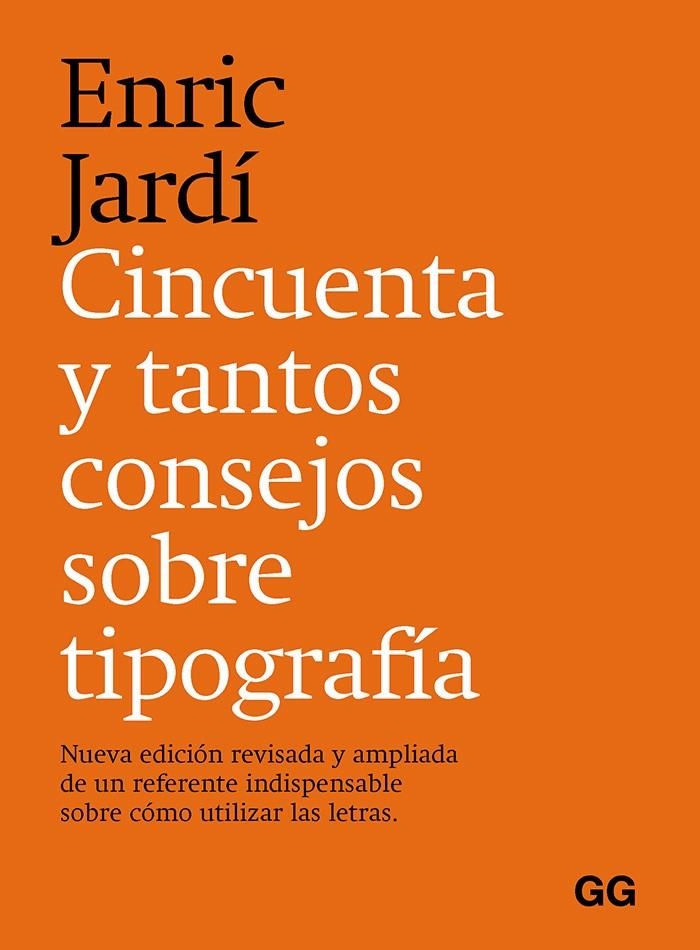 Cincuenta y tantos consejos sobre tipografía | 9788425233395 | Jardí i Soler, Enric | Llibres.cat | Llibreria online en català | La Impossible Llibreters Barcelona