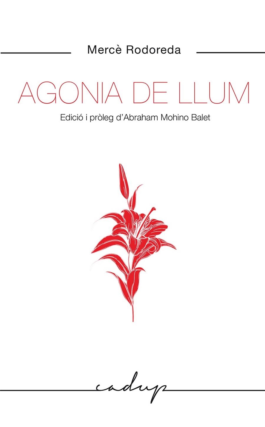 Agonia de llum | 9788412455748 | Rodoreda Gurgui, Mercè | Llibres.cat | Llibreria online en català | La Impossible Llibreters Barcelona