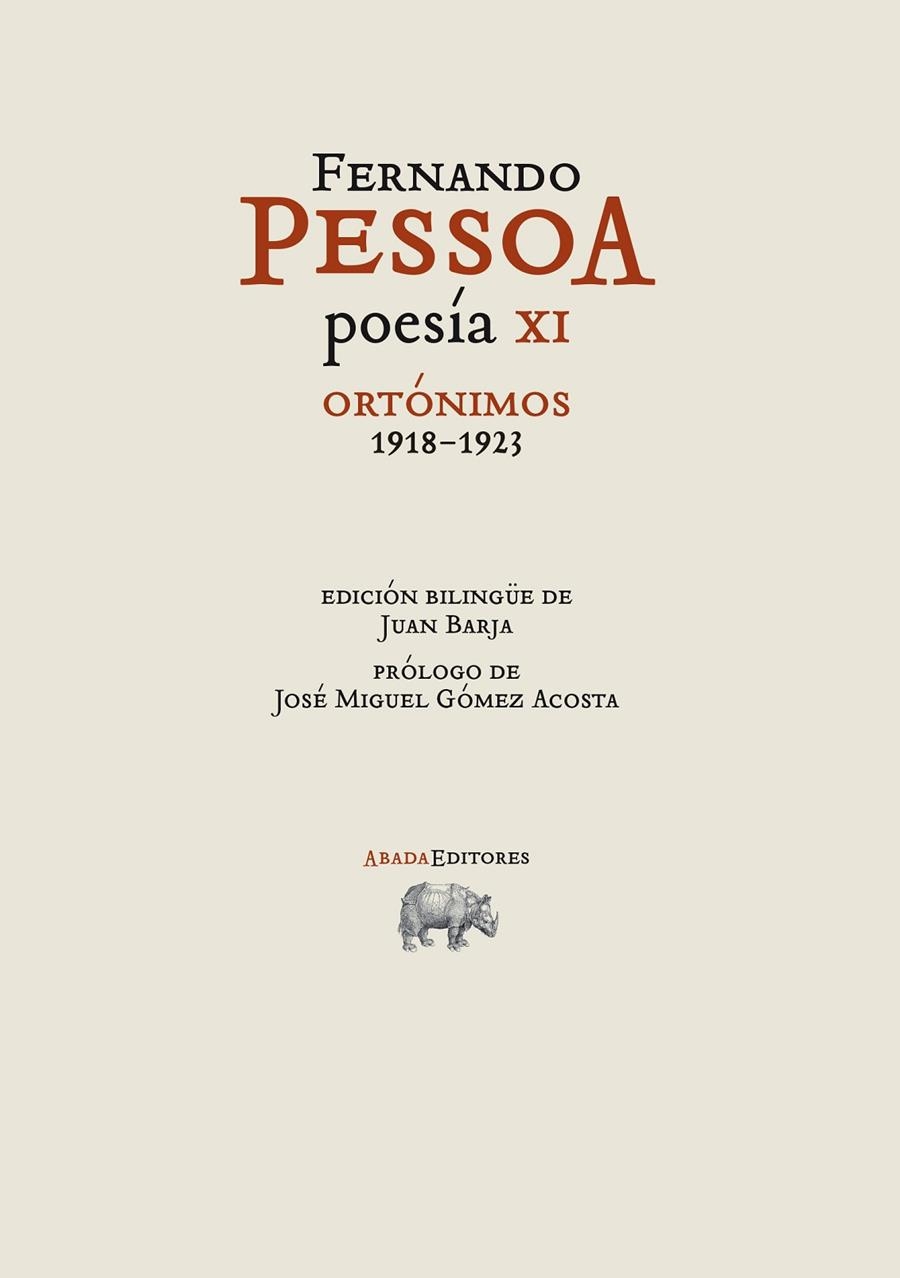 Poesía XI. Ortónimos (1918-1923) | 9788419008169 | Pessoa, Fernando | Llibres.cat | Llibreria online en català | La Impossible Llibreters Barcelona