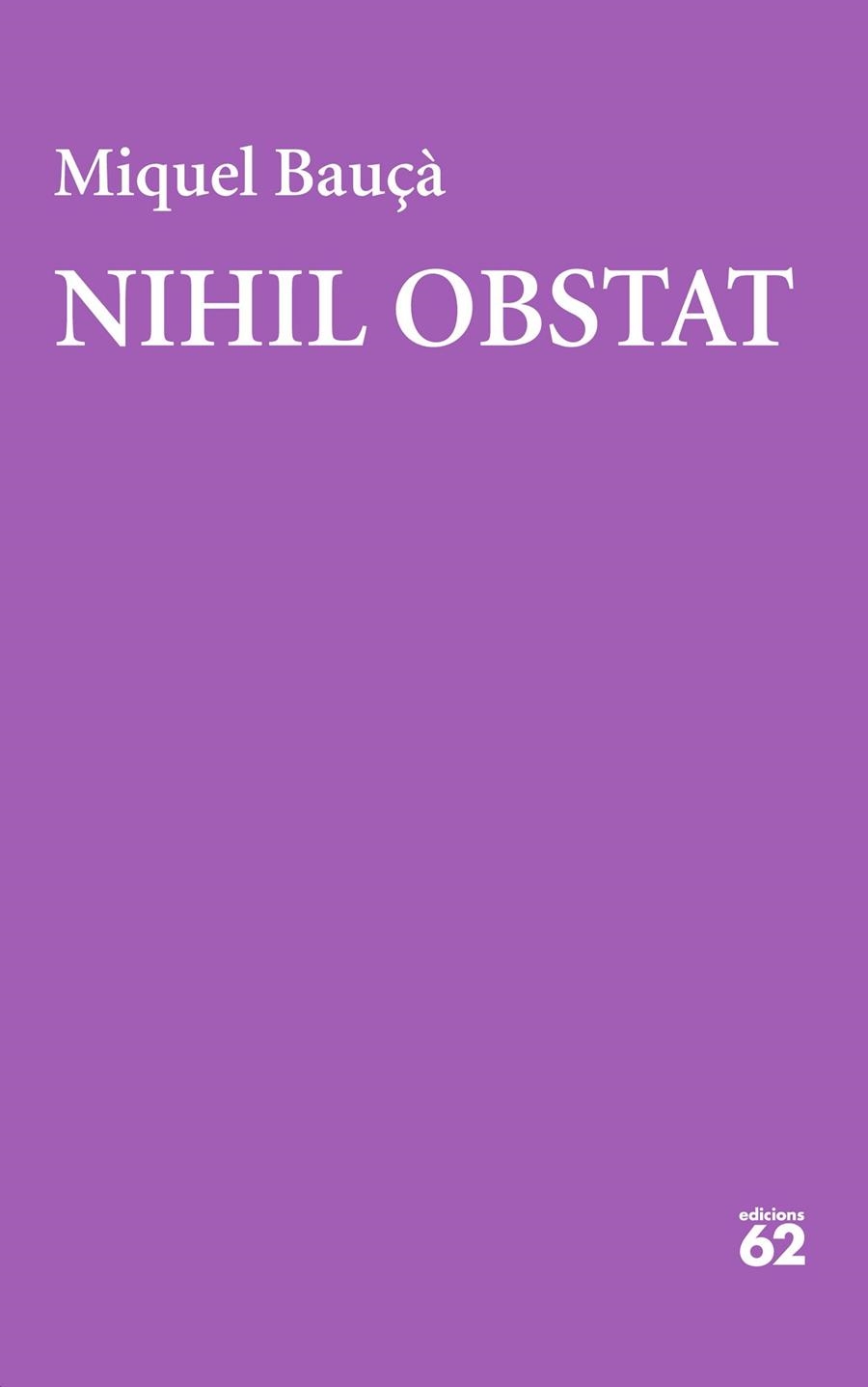 Nihil obstat | 9788429781250 | Bauçà Rosselló, Miquel | Llibres.cat | Llibreria online en català | La Impossible Llibreters Barcelona