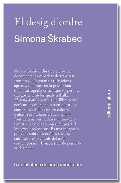 El desig d'ordre | 9788418618604 | Skrabec, Simona | Llibres.cat | Llibreria online en català | La Impossible Llibreters Barcelona