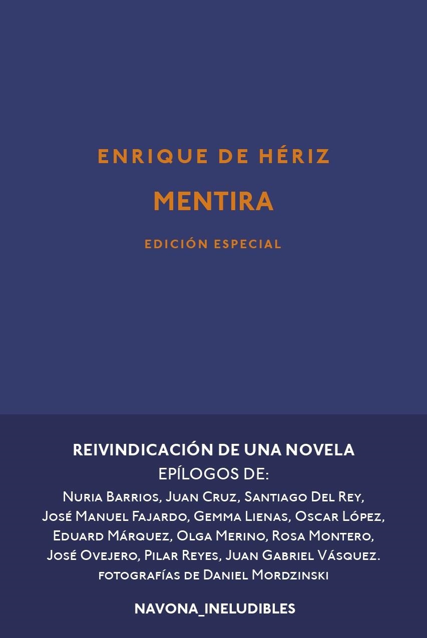 Mentira | 9788417978211 | de Hériz, Enrique | Llibres.cat | Llibreria online en català | La Impossible Llibreters Barcelona