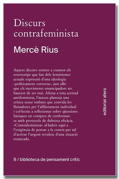 Discurs contrafeminista | 9788418618758 | Rius Santamaria, Mercè | Llibres.cat | Llibreria online en català | La Impossible Llibreters Barcelona