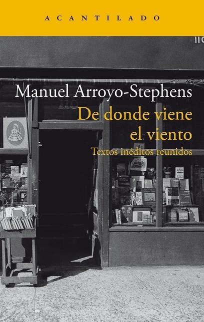 De donde viene el viento | 9788419036964 | Arroyo-Stephens, Manuel | Llibres.cat | Llibreria online en català | La Impossible Llibreters Barcelona