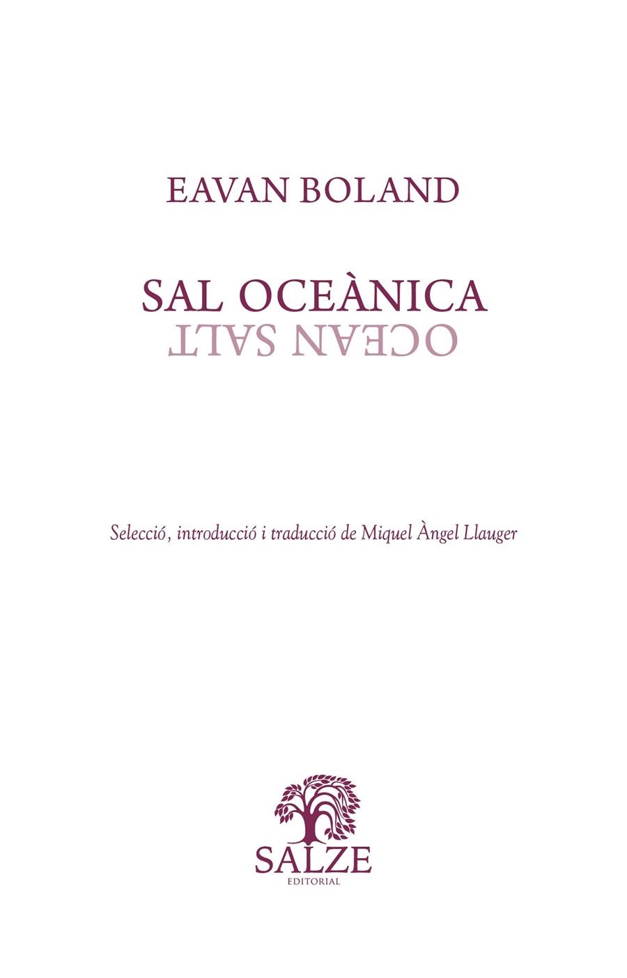 Sal oceànica | 9788409376810 | Llibres.cat | Llibreria online en català | La Impossible Llibreters Barcelona