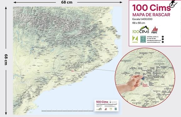 100 CIMS - MAPA DE RASCAR | 9788470111419 | Llibres.cat | Llibreria online en català | La Impossible Llibreters Barcelona