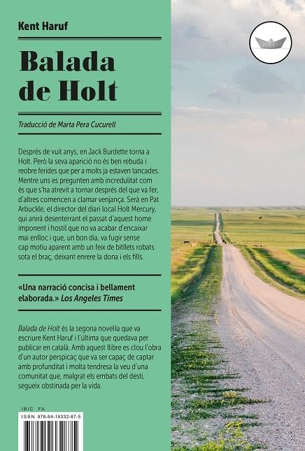 La balada de Holt | 9788419332875 | Haruf, Kent | Llibres.cat | Llibreria online en català | La Impossible Llibreters Barcelona