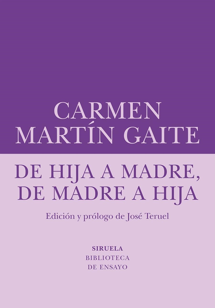 De hija a madre, de madre a hija | 9788410415270 | Martín Gaite, Carmen | Llibres.cat | Llibreria online en català | La Impossible Llibreters Barcelona